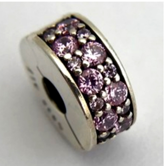 Sterling Silver and Purple Spacer Charms - Picture 3 of 4